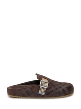 Burberry Sabot in Suede con Fibbia Check - Burberry | $store$