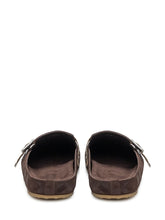 Burberry Sabot in Suede con Fibbia Check - Burberry | $store$