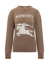 Burberry Brown Sweater with Knight Logo - Burberry | $store$