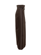 Alberta Ferretti Brown Long Skirt with Embroidered Belt - Alberta Ferretti | $store$