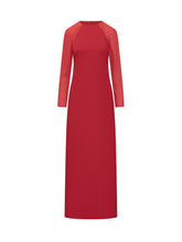 Alberta Ferretti Abito Rosso con Maniche Velate - Abbigliamento Donna | $store$