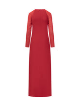 Alberta Ferretti Abito Rosso con Maniche Velate - Abbigliamento Donna | $store$