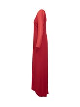 Alberta Ferretti Abito Rosso con Maniche Velate - Abbigliamento Donna | $store$