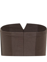 Alberta Ferretti Top Bustier Marrone con Ricami Gioiello - Abbigliamento Donna | $store$