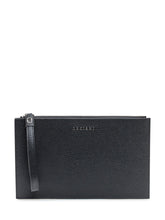 Orciani Pochette in Pelle Nera Martellata - Accessori Uomo | $store$
