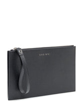 Orciani Pochette in Pelle Nera Martellata - Accessori Uomo | $store$