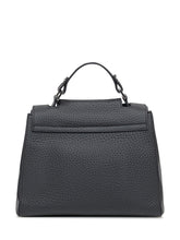 Orciani Black Leather Bag with Flap and Top Handle - COLLEZIONE TEAM EC | $store$