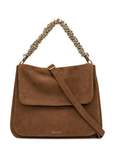 Orciani Brown Suede Shoulder Bag with Chain Handle - COLLEZIONE TEAM EC | $store$