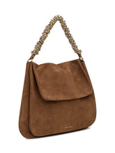 Orciani Brown Suede Shoulder Bag with Chain Handle - COLLEZIONE TEAM EC | $store$