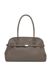 Orciani Taupe Leather Handbag with Metal Detail - COLLEZIONE TEAM EC | $store$
