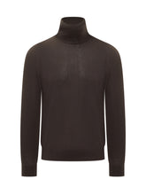 Zegna Brown Lightweight Wool Turtleneck - COLLEZIONE TEAM EC | $store$