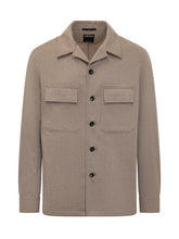 Zegna Beige Wool Overshirt with Pockets - COLLEZIONE TEAM EC | $store$