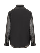 Camicia Calvin Klein in Organza Nera - Abbigliamento Donna | $store$