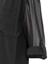 Camicia Calvin Klein in Organza Nera - Abbigliamento Donna | $store$