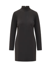 Abito Calvin Klein a Maniche Lunghe con Collo Alto Nero - Abbigliamento Donna | $store$