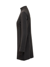 Abito Calvin Klein a Maniche Lunghe con Collo Alto Nero - Abbigliamento Donna | $store$