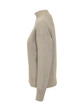 Maglione Calvin Klein a Collo Alto Beige - Abbigliamento Donna | $store$