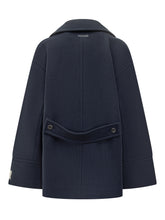 Cappotto Doppiopetto Blu Calvin Klein - Abbigliamento Donna | $store$