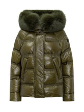 Peuterey Piumino Verde con Cappuccio in Pelliccia - Abbigliamento Donna | $store$