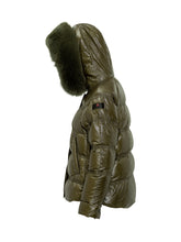 Peuterey Piumino Verde con Cappuccio in Pelliccia - Abbigliamento Donna | $store$