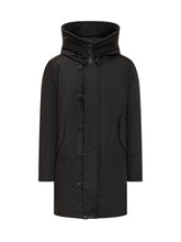 Peuterey Black Parka with Hood and Button Closure - COLLEZIONE TEAM EC | $store$
