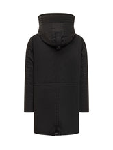Peuterey Black Parka with Hood and Button Closure - COLLEZIONE TEAM EC | $store$