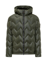Peuterey Green Quilted Down Jacket with Hood - COLLEZIONE TEAM EC | $store$