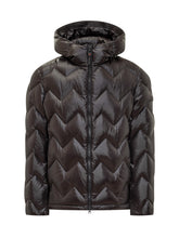 Peuterey Shiny Black Hooded Down Jacket - COLLEZIONE TEAM EC | $store$