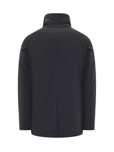 Peuterey Black Double-Breasted Coat in Technical Fabric - COLLEZIONE TEAM EC | $store$