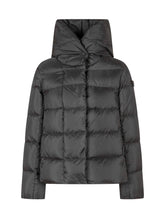 Peuterey Kids Black Down Jacket with Wrap Collar - COLLEZIONE TEAM EC | $store$