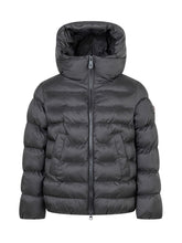 Peuterey Kids Black Hooded Down Jacket - COLLEZIONE TEAM EC | $store$