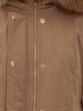 Peuterey Parka Marrone con Cappuccio in Pelliccia - Abbigliamento Donna | $store$