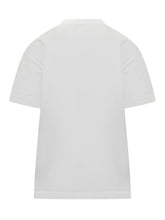 Off-White White T-Shirt with Embroidered Floral Logo - COLLEZIONE TEAM EC | $store$