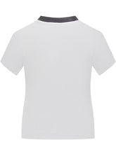 Off-White White T-Shirt with Logo Embroidery - COLLEZIONE TEAM EC | $store$