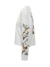 Off-White Long Sleeve T-Shirt with Print - COLLEZIONE TEAM EC | $store$