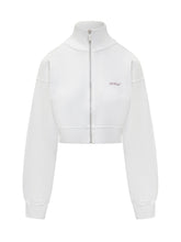 Off-White Felpa Crop Bianca con Logo e Stampa Arrow - Abbigliamento Donna | $store$