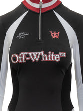 Off-White Black Midi Dress with Zip and Logo - COLLEZIONE TEAM EC | $store$