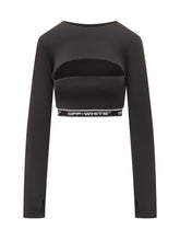 Off-White Top Cut Out a Maniche Lunghe Nero - Abbigliamento Donna | $store$