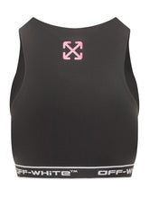 Off-White Top Cut Out Nero con Logo - Abbigliamento Donna | $store$