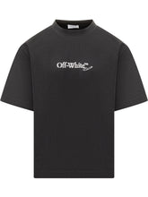 Off-White Black T-Shirt with Embroidered Logo - COLLEZIONE TEAM EC | $store$