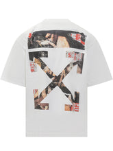Off-White White T-Shirt with Logo and Graphic Print - COLLEZIONE TEAM EC | $store$