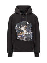 Off-White Black Hoodie with Artistic Print - COLLEZIONE TEAM EC | $store$