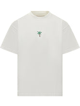 Alberto Bresci T-shirt with Palm Embroidery - COLLEZIONE TEAM EC | $store$