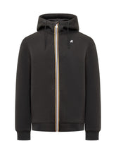 Felpa Nera con Zip K-Way - Abbigliamento Uomo | $store$