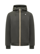 Felpa Verde con Zip K-Way - Abbigliamento Uomo | $store$