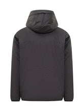 K-Way Black Jacket with Hood and Teddy Lining - COLLEZIONE TEAM EC | $store$