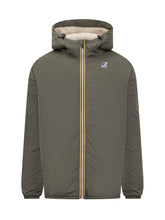 K-Way Green Jacket with Hood and Lining - COLLEZIONE TEAM EC | $store$