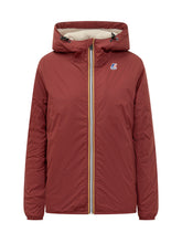 K-Way Bordeaux Jacket with Hood and Sherpa Lining - COLLEZIONE TEAM EC | $store$