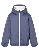 K-Way Reversible Jacket with Hood in Blue - COLLEZIONE TEAM EC | $store$