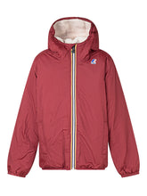 K-Way Reversible Jacket with Hood in Bordeaux - COLLEZIONE TEAM EC | $store$